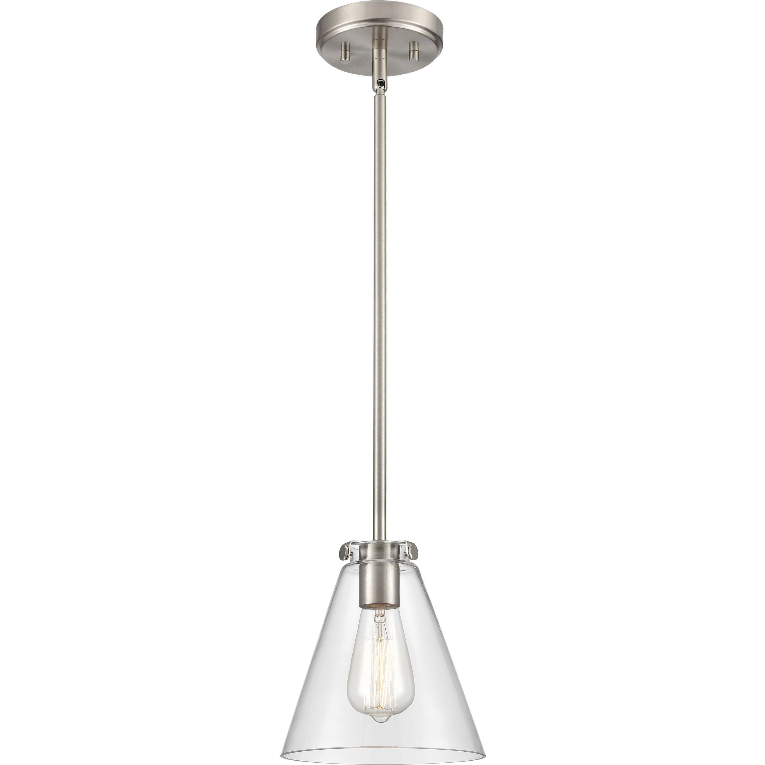 Aliza 1 Light 7.5 inch Brushed Nickel Pendant Ceiling Light